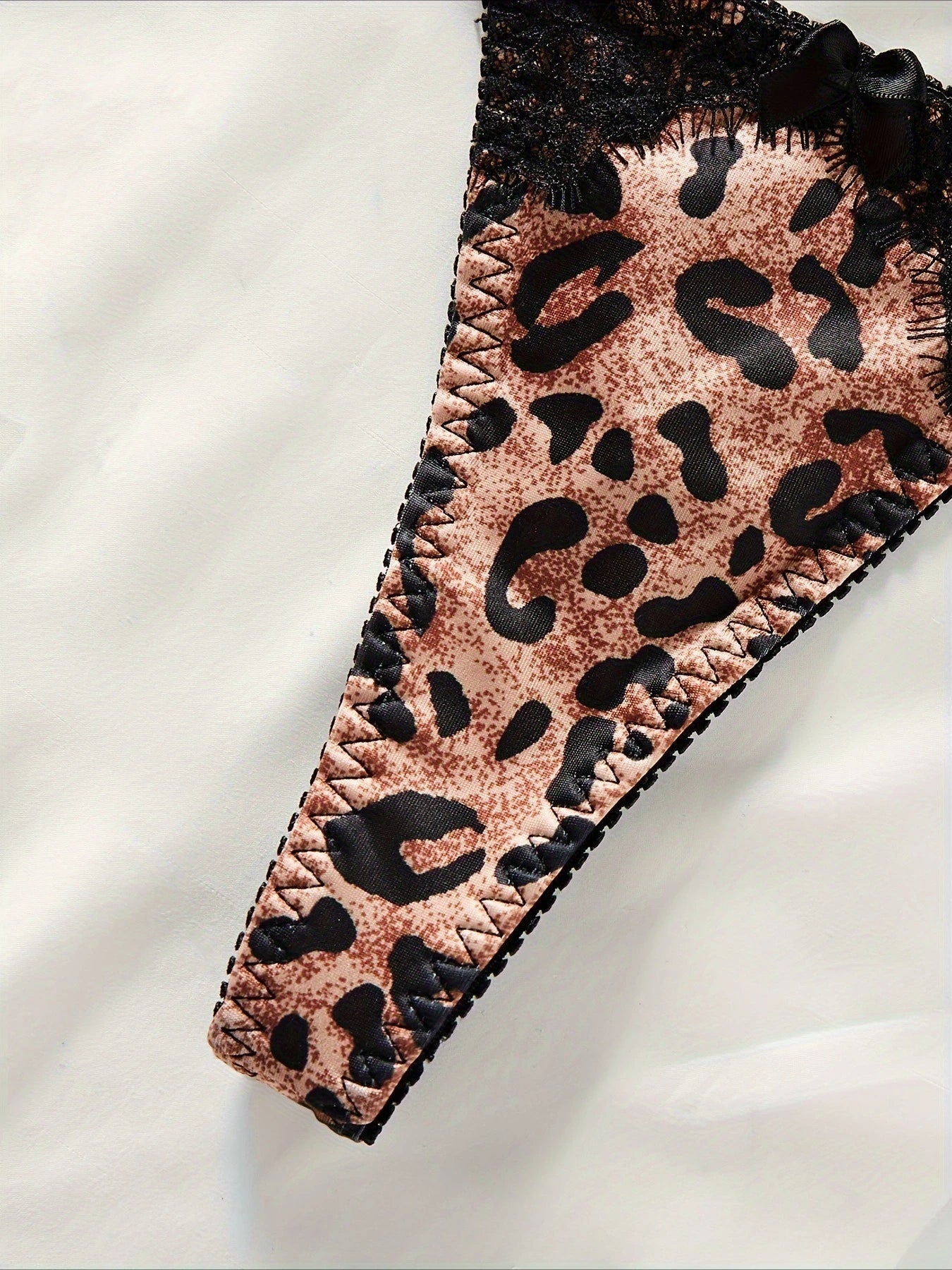 Leopard Print Lace Bra Lingerie Sets Erotic Exotic Suits