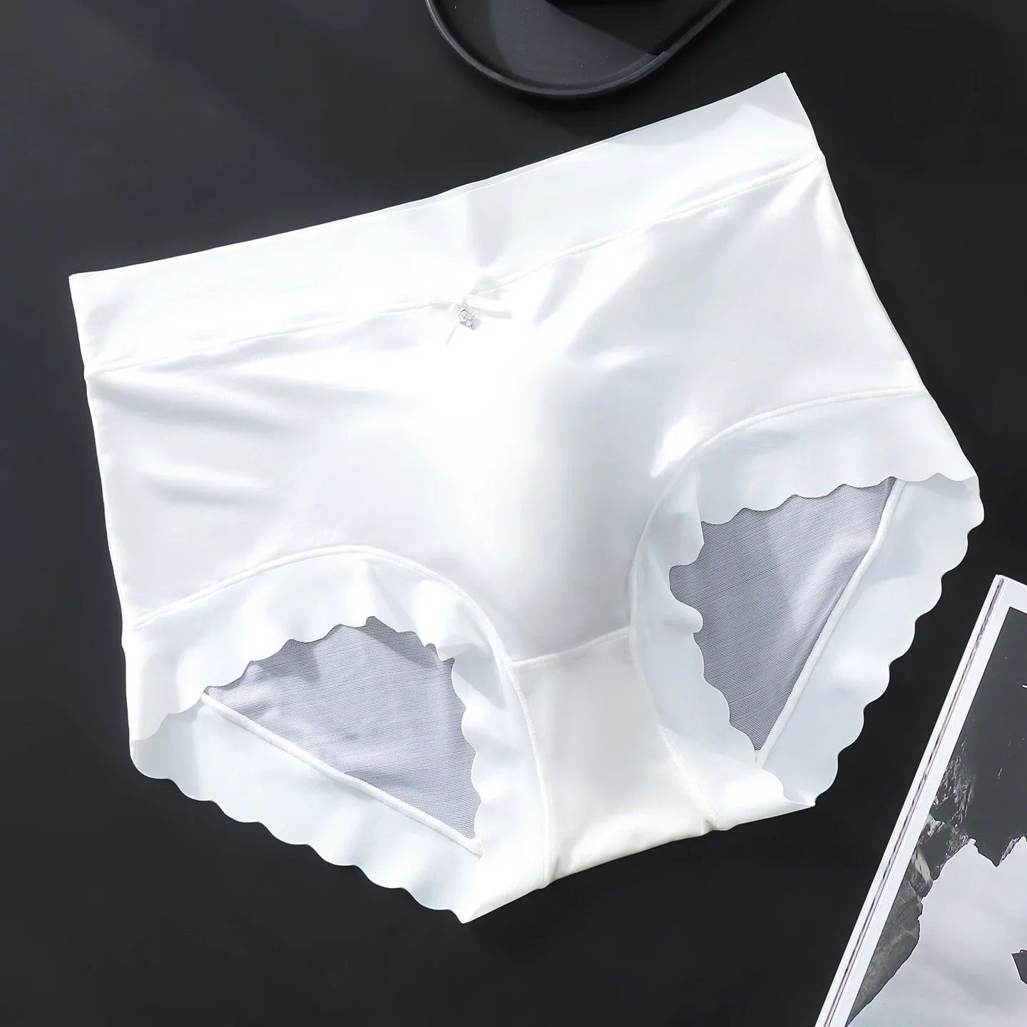 Men Male Ice Silk Seamless Capsule 3D Pouch Shape Thin Lightweight Sheer See Through Clothing Underpants Briefs Underwear