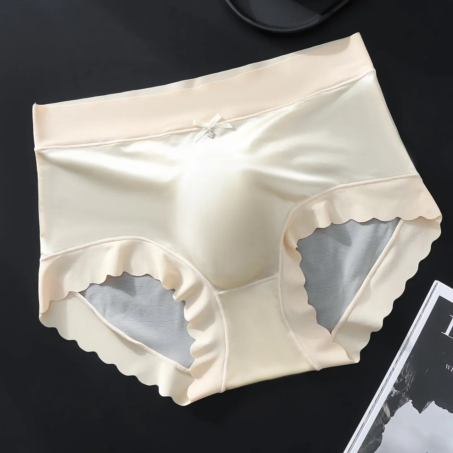Men Male Ice Silk Seamless Capsule 3D Pouch Shape Thin Lightweight Sheer See Through Clothing Underpants Briefs Underwear