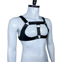 Mens Leather Harness Body Wear Bondage Chest Strap Comfortable Clubwear Party Outfit Exotic Fetish Bdsm Tank