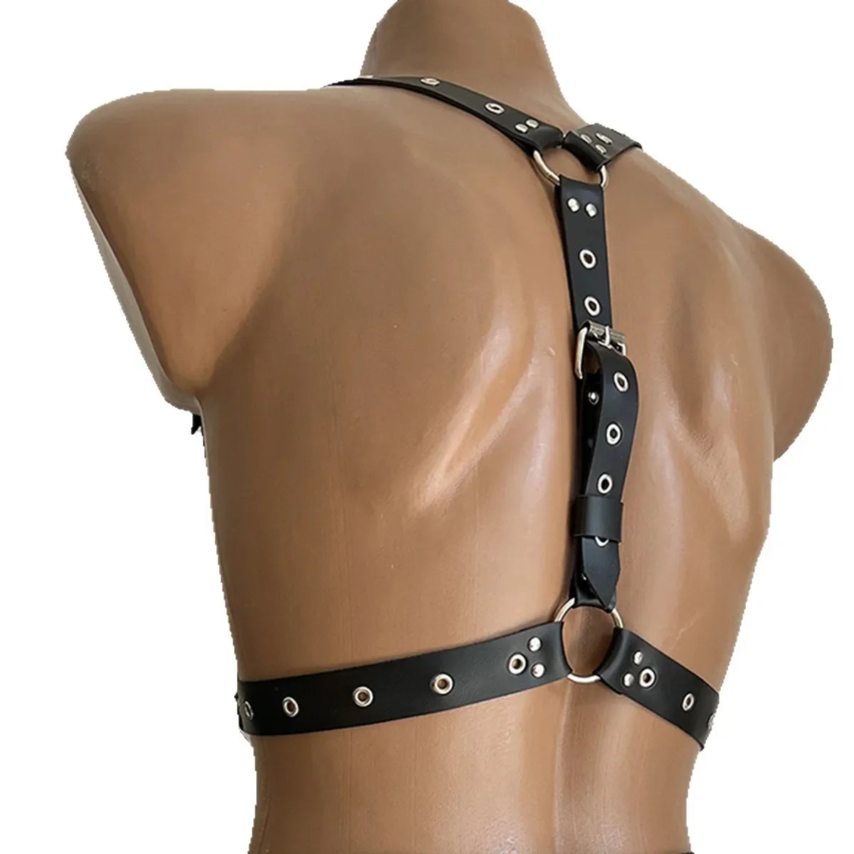 Mens Punk StyleLeather Lingerie Harness Men Bondages Leather Chest Men's Harness Gay Harness Accessory  Adult Toy