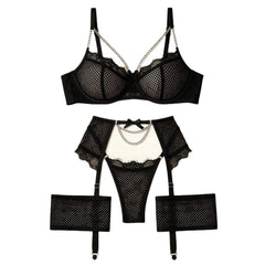 Mesh Patchwork Lace Hanging Chain