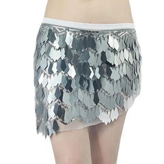 Belly Dance Waist Chain Halloween Hip Scarf Sequin Summer Beginner Performance Set