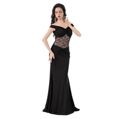 Design Belly Dance Elegant Deep V Neck Dress Fashionable Versatile Outfit