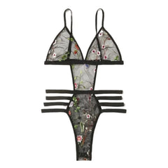 Erotic Western Style Mesh Hollow Out Featuring Sensual Three Point See Through Alluring Exquisite Premium Erotic
