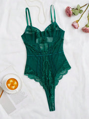 European American Lace Patchwork Slim Fit Spaghetti Straps Erotic Stylish Exotic