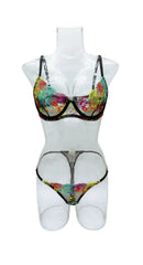 Hollow Out See Through Unique Embroidery Bra Laces Erotic Seductive Underwear Clothing Lingerie Set