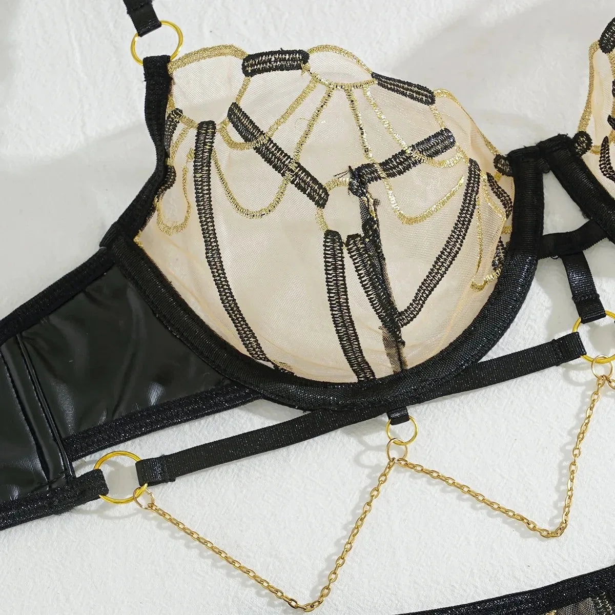 Lace Fishnet Daring Adult Caliente Seductive Erotic Sets