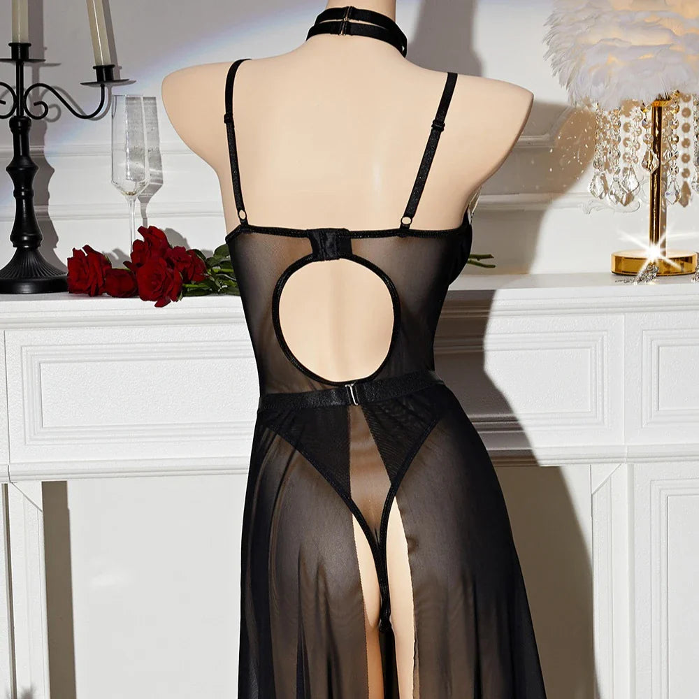 Mature Style See Through Mesh Nightwear Passionate Charm