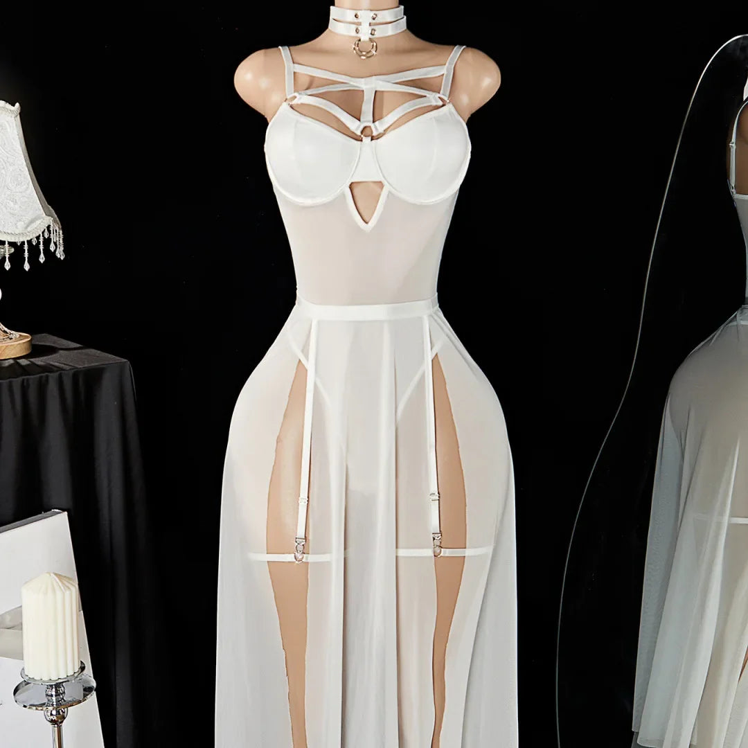 Mature Style See Through Mesh Nightwear Passionate Charm