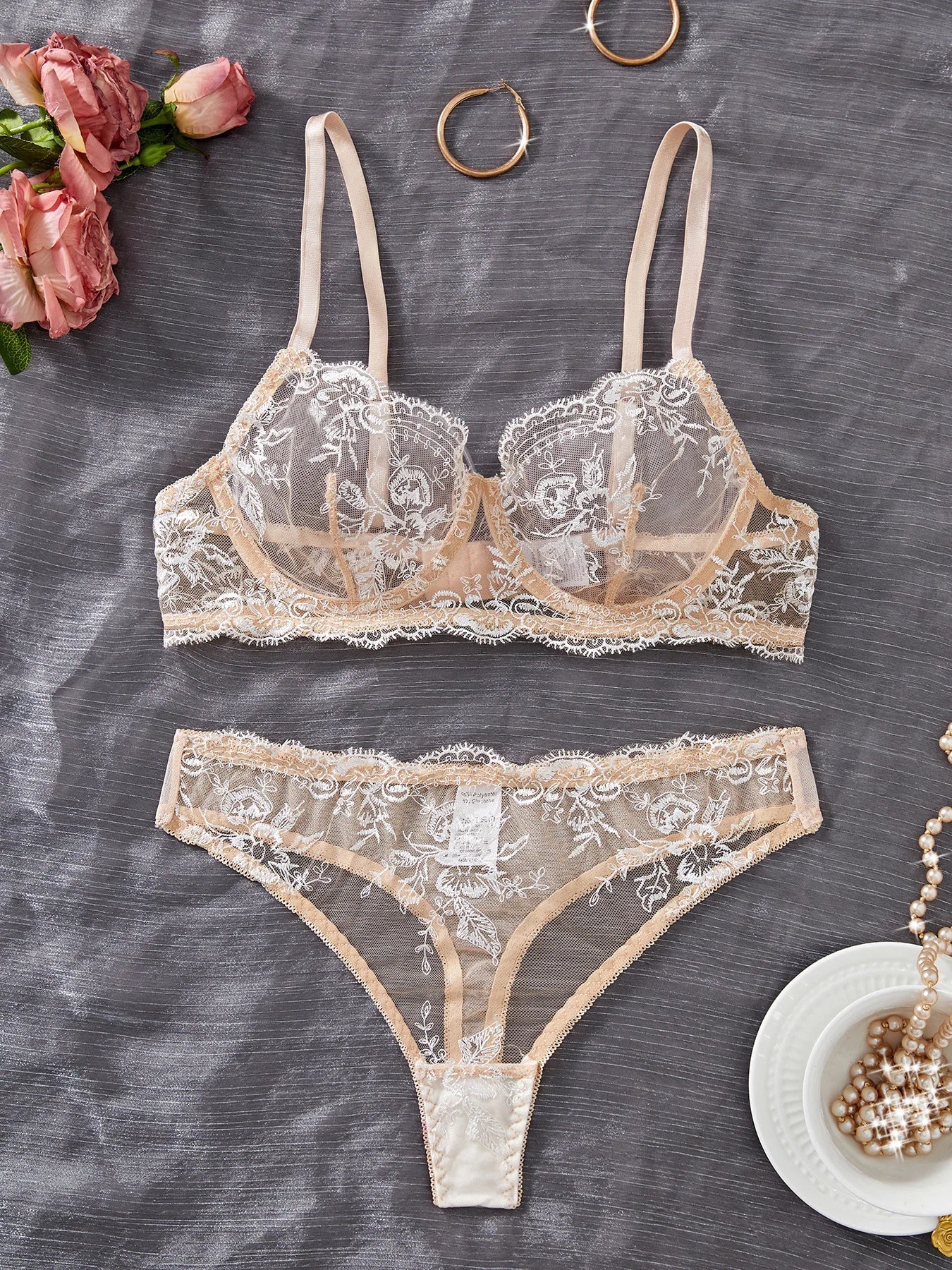 Mesh See Through Lace Bras Erotic Seductive Underwearss Clothingss Seductive Seduction Lingerie Set