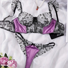 Bustier Bone Color Block Flutter Sleeve