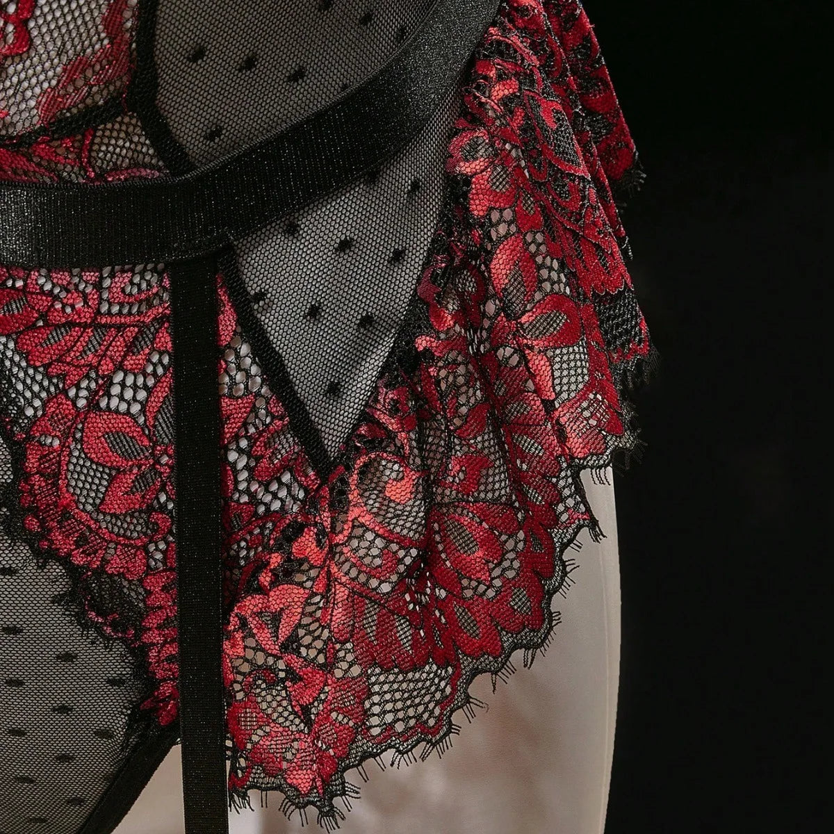 Erotic Lace Patchwork Featuring Sensual Slim Fit Design Alluring Charming Exquisite Sensual Lingerie