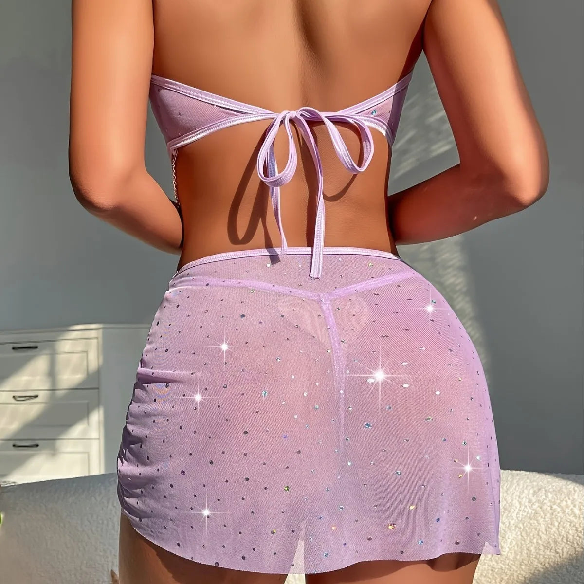 Mesh Tube Mini Skirt Flirting Erotic