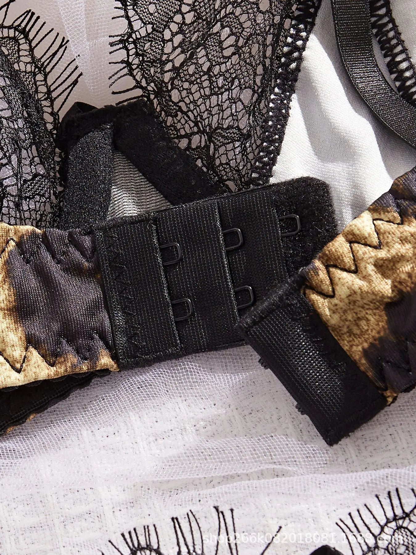 Western Leopard Bra Lace Lingerie Sets Erotic Exotic Suits
