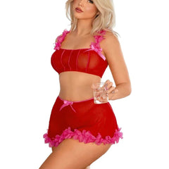 Western Bikini Split Underwear Cross Strap Soft Comfort Semitransparent Breathable Erotic Bikini Lingerie Set