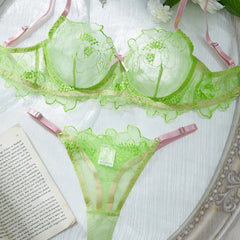 Westerns Lace Embroidery Bra Lingerie Sets Erotic Suits