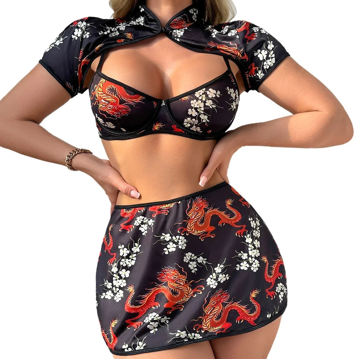 Ethnic Tribal Pattern Summer Clubwear Erotic Uniform Cosplay Outfit