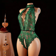 Open Crotch Crotchless Lace Skinny