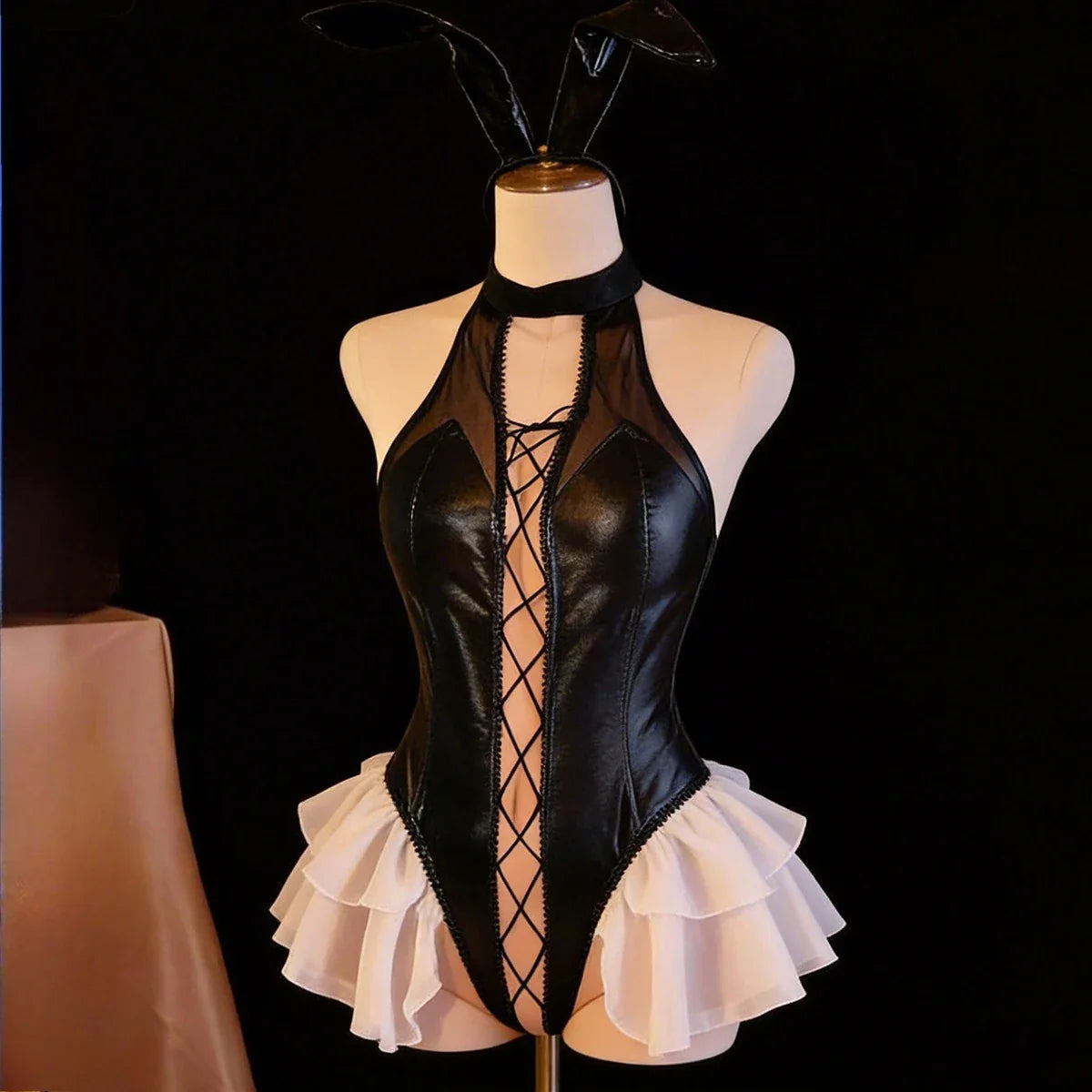 Patent Leather Bunny Crotchless