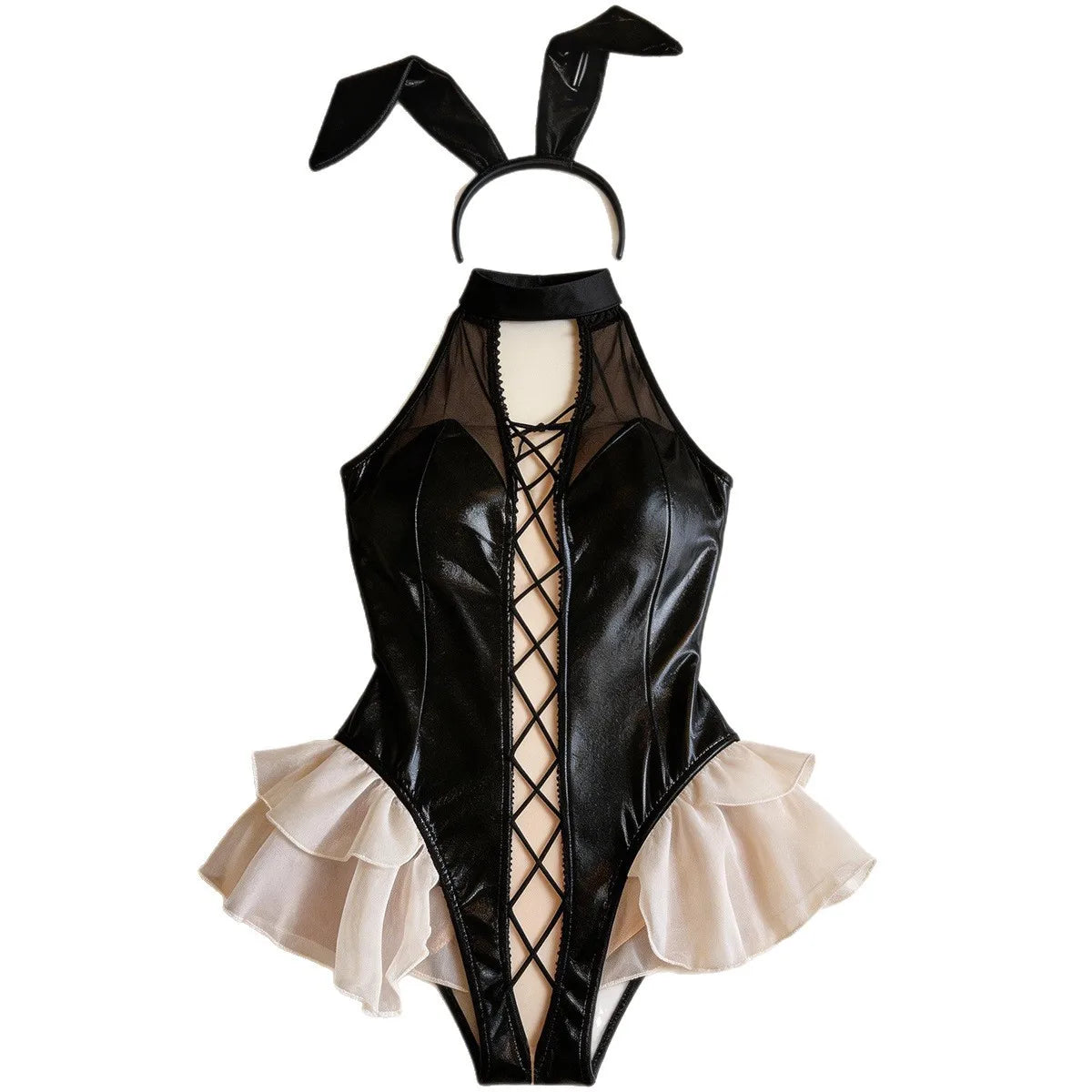 Patent Leather Bunny Crotchless