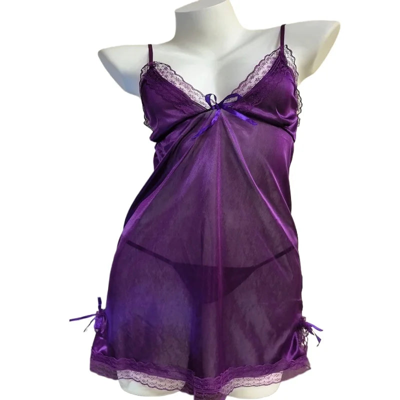 Plus Size Western Erotic Lingerie Erotic Nightgown Sling Nightwear