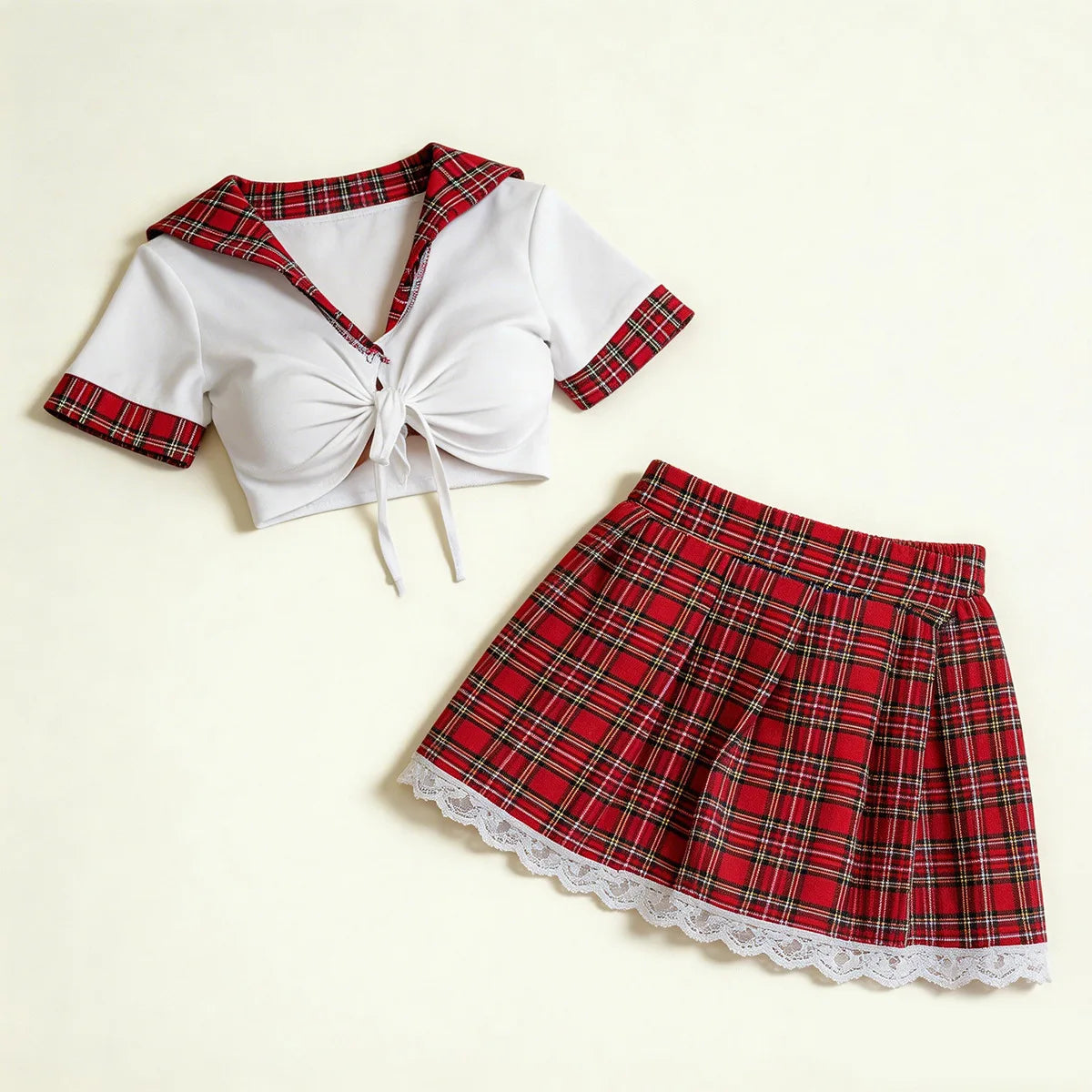 Plus Sizes Uniform Seduction Two Piece Style Cosplay Erotic