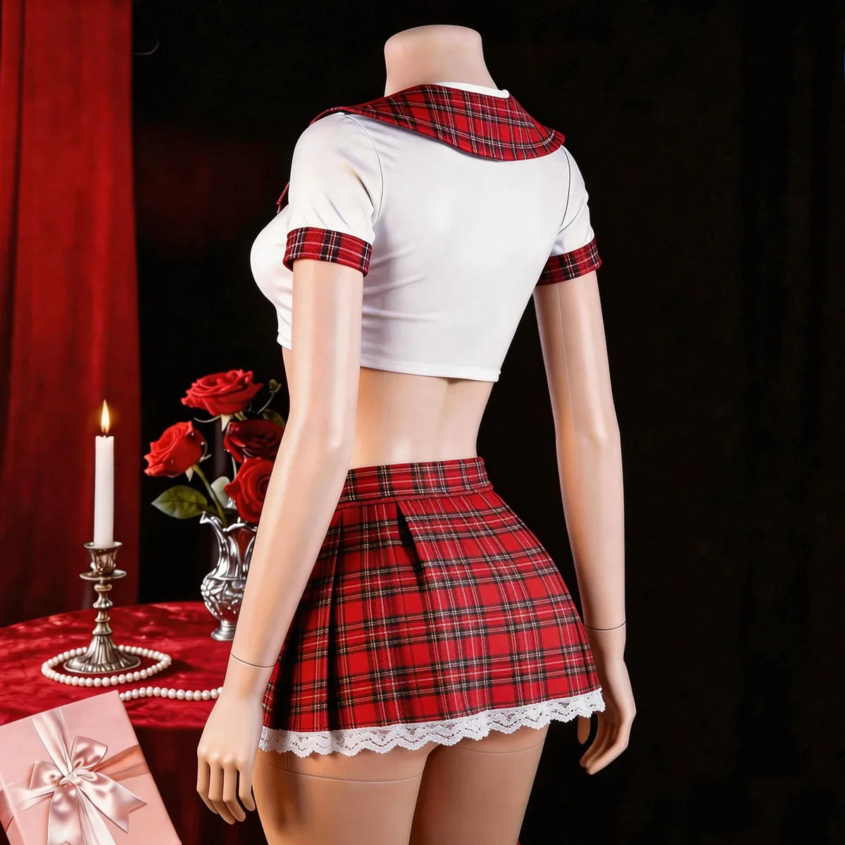 Plus Sizes Uniform Seduction Two Piece Style Cosplay Erotic