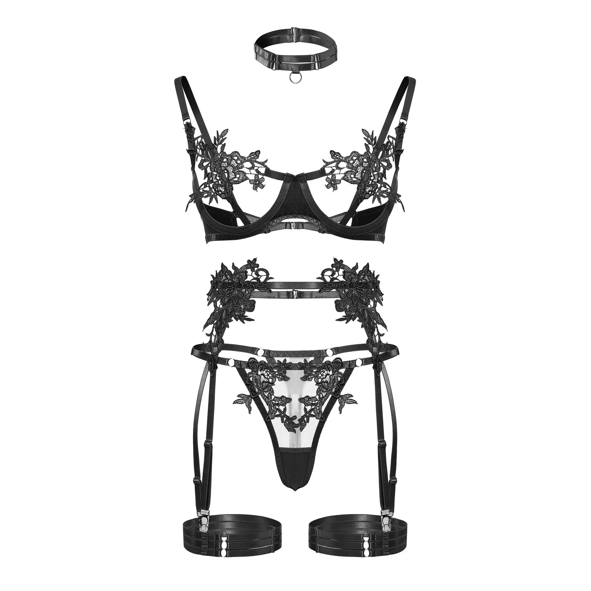 Sensual Lingerie Sets Open Bra See Through Underwear Uncensored Lace Porn Exotic Sets Intimate