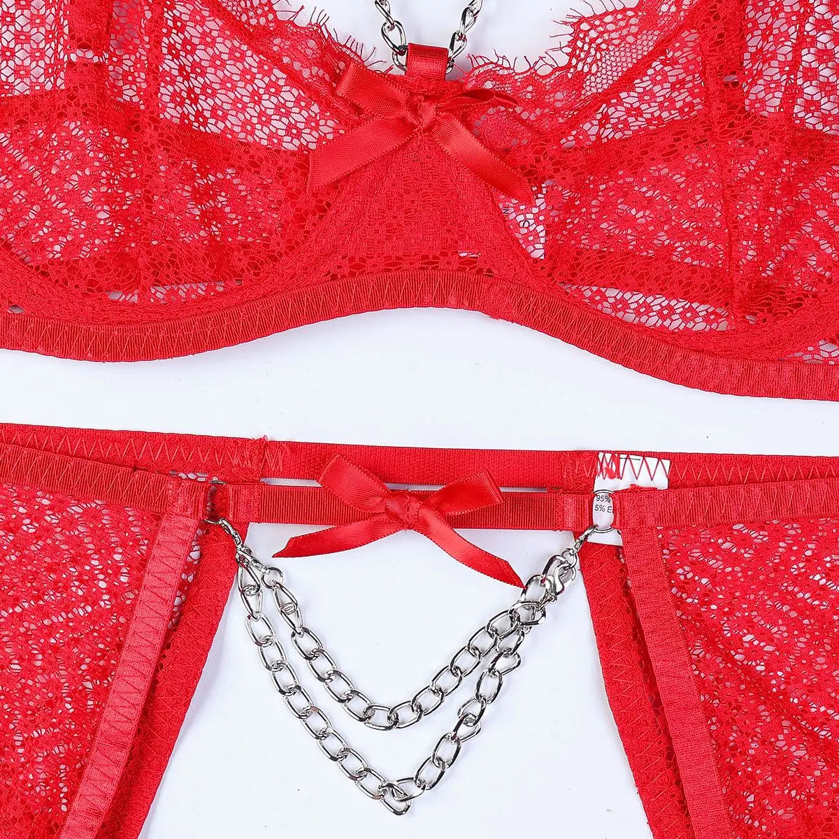 Bra And Panty set Exotic Costumes Sensual Transparent Lace Erotic Porn Goth Mesh Outfit and Briefs