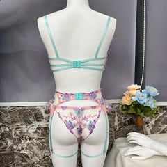 Fairy Lingerie Floral Transparent Underwear Ruffle Delicate Underwear Beautiful See Through