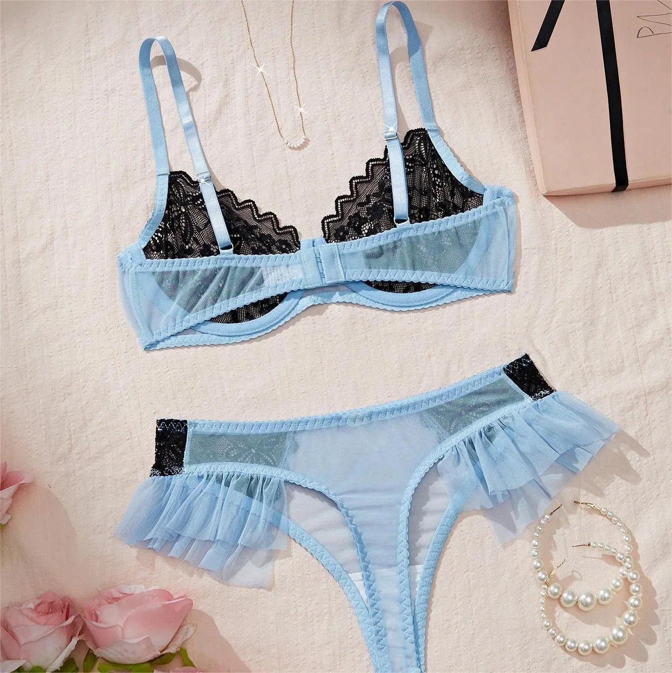 French Style Unlined Bra Lace Fresh
