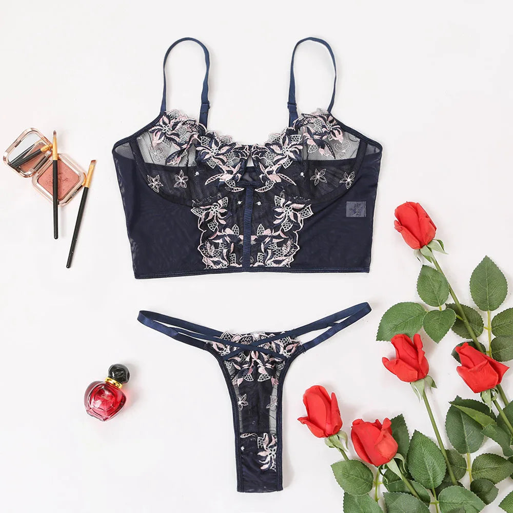 Lace Mesh Embroidery Sling