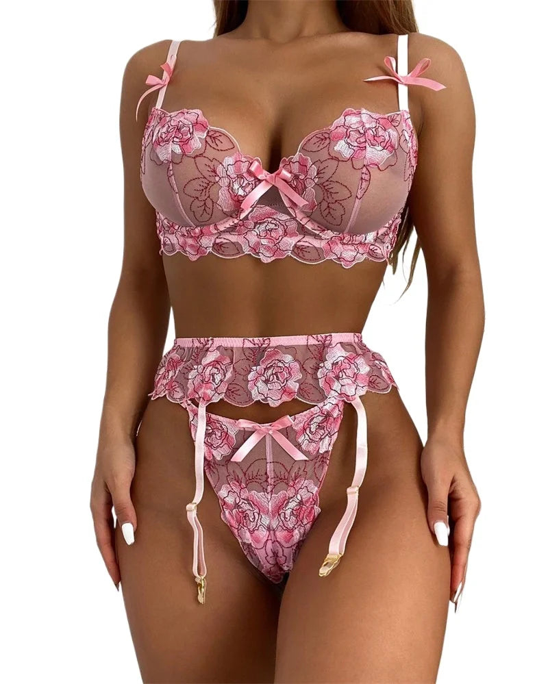 Lace Trim Two Pieces Belt