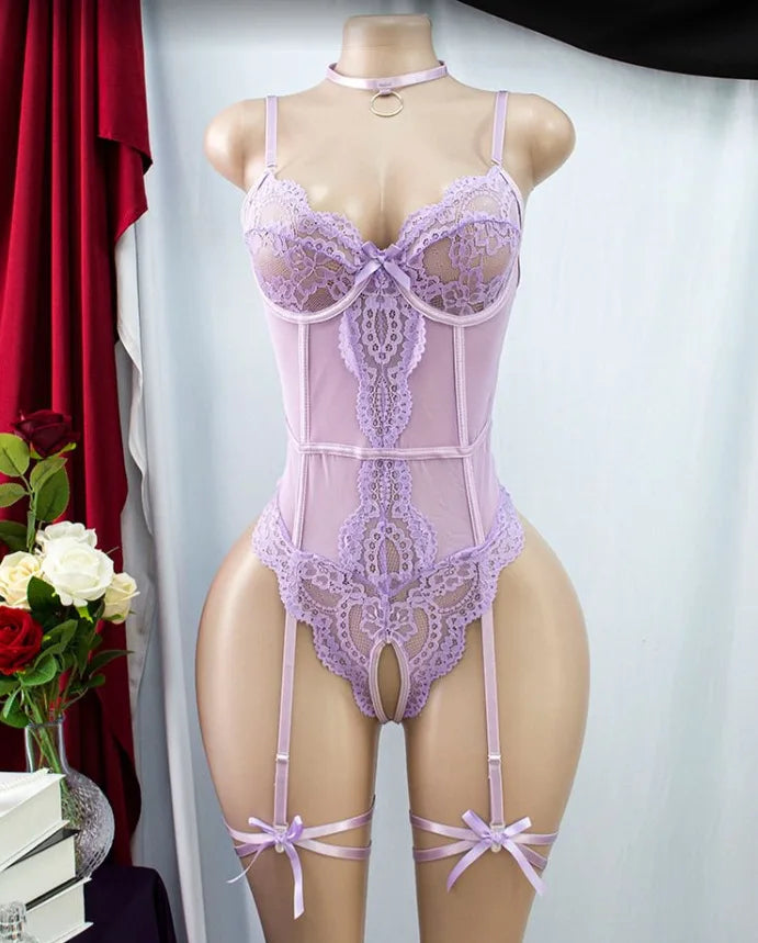 Open Crotch Easy Access Body Suits