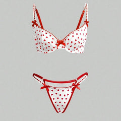 Three Point Lace Up Heart Bikini