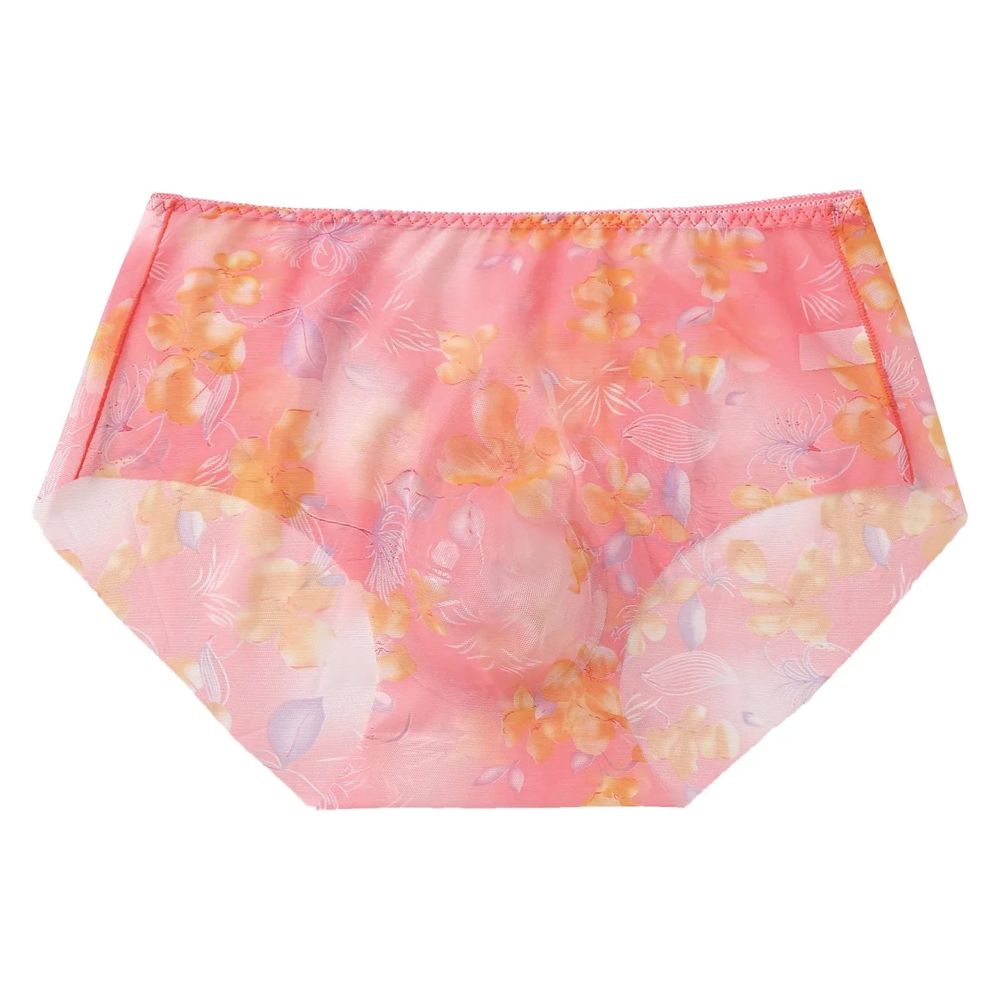 Summer Men Floral Print Cool Breathable Airy Quick Dry No Sweat No Restraint Underpants Briefs Underwear