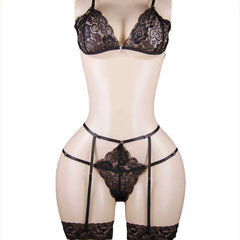 Three Point Bra Panties Lace