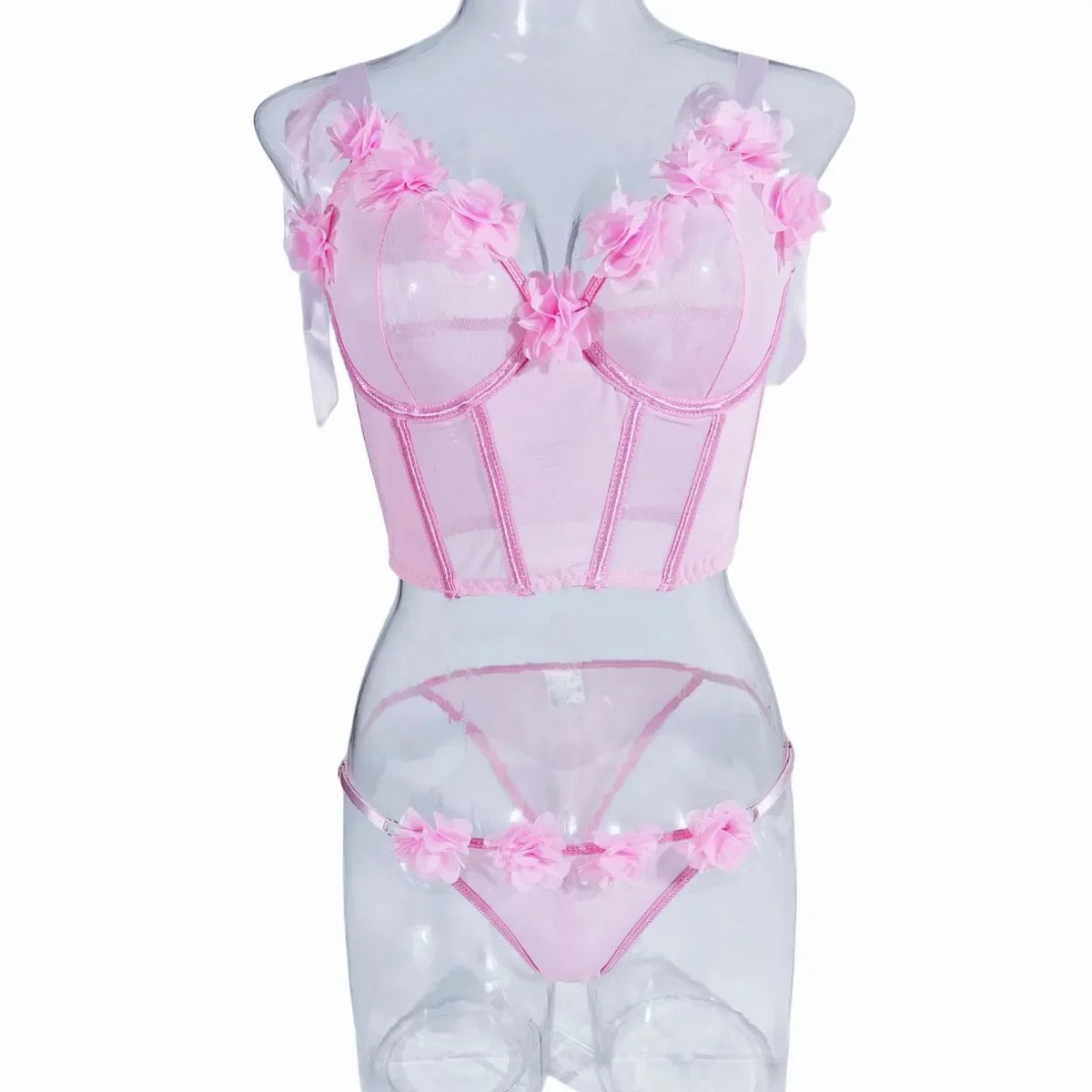 Western Bowknot Lace Up Slim Fit Bras Erotic Seductive Underwearss Seductive Clothing Lingerie Set