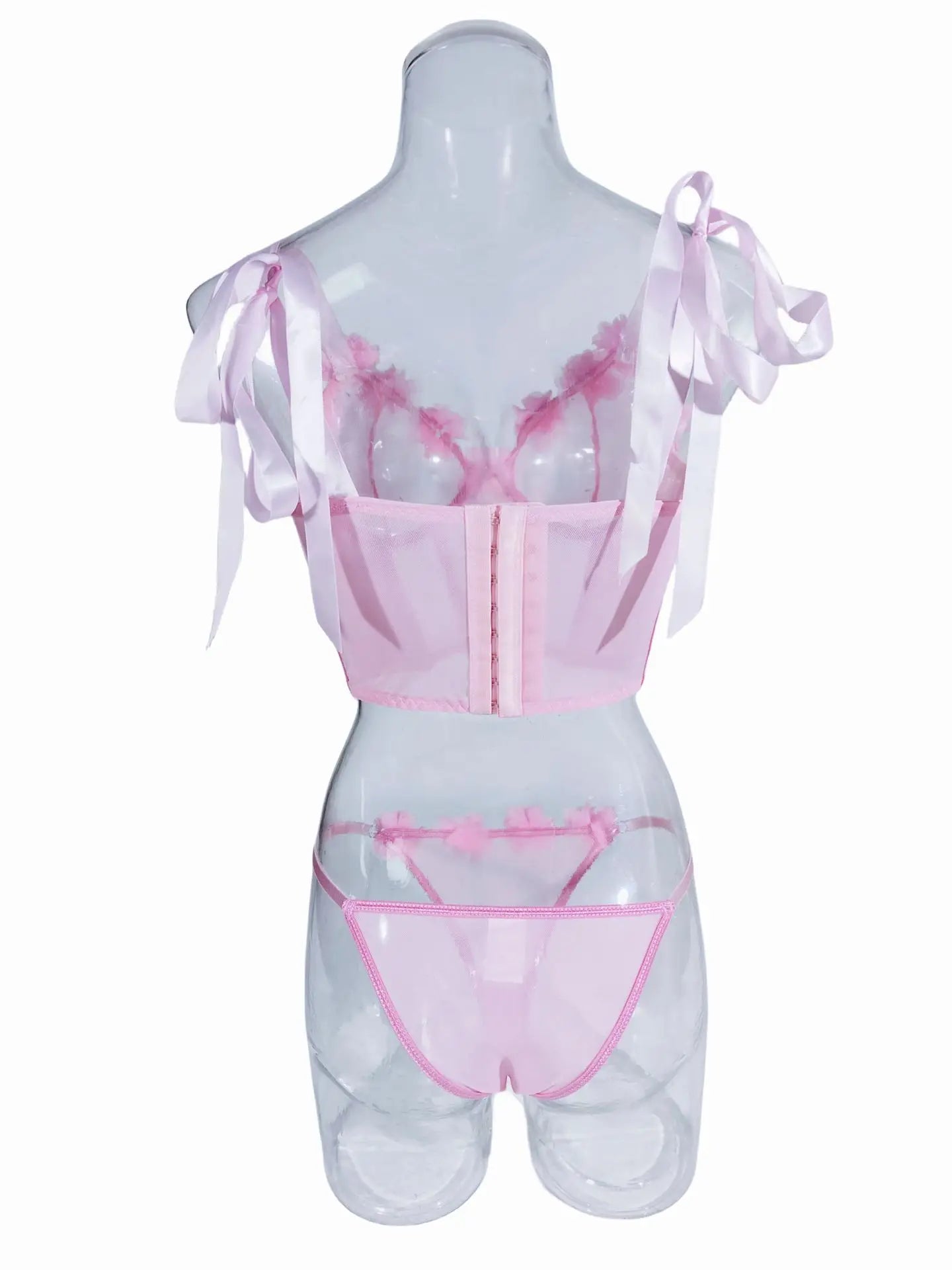 Western Bowknot Lace Up Slim Fit Bras Erotic Seductive Underwearss Seductive Clothing Lingerie Set