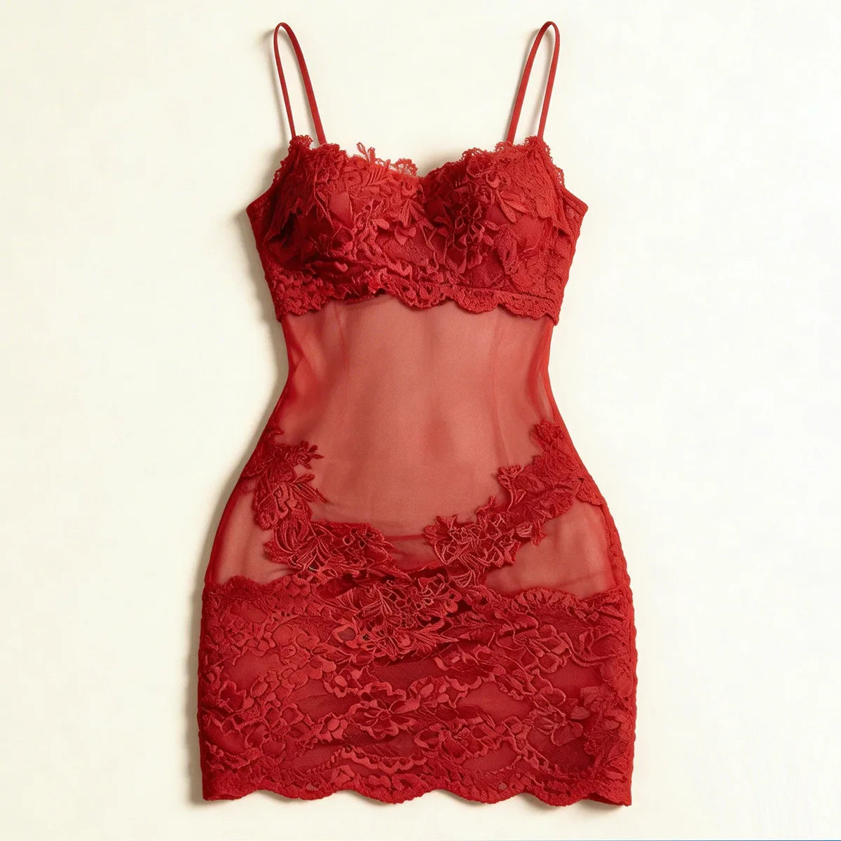 Western Cross Border Lace Sling Hip Wrapping French Style Nightgown Pure Desire Seductive Erotic Lingerie Nightwear Set
