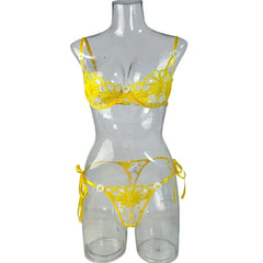 Western Selling Bra Japanese Style Floral Embroidery Pure Lace Up Panties Erotics Erotic Lingerie Set