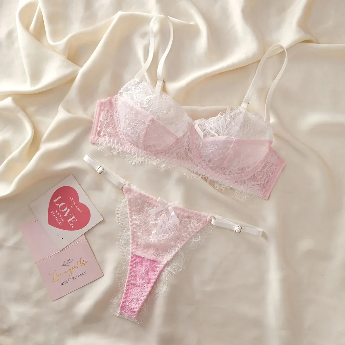 Western Lace Printed Transparent Bra Pantyss Erotic Seductive Underwearss Clothings Seduction Lingerie Set