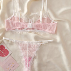 Western Lace Printed Transparent Bra Pantyss Erotic Seductive Underwearss Clothings Seduction Lingerie Set