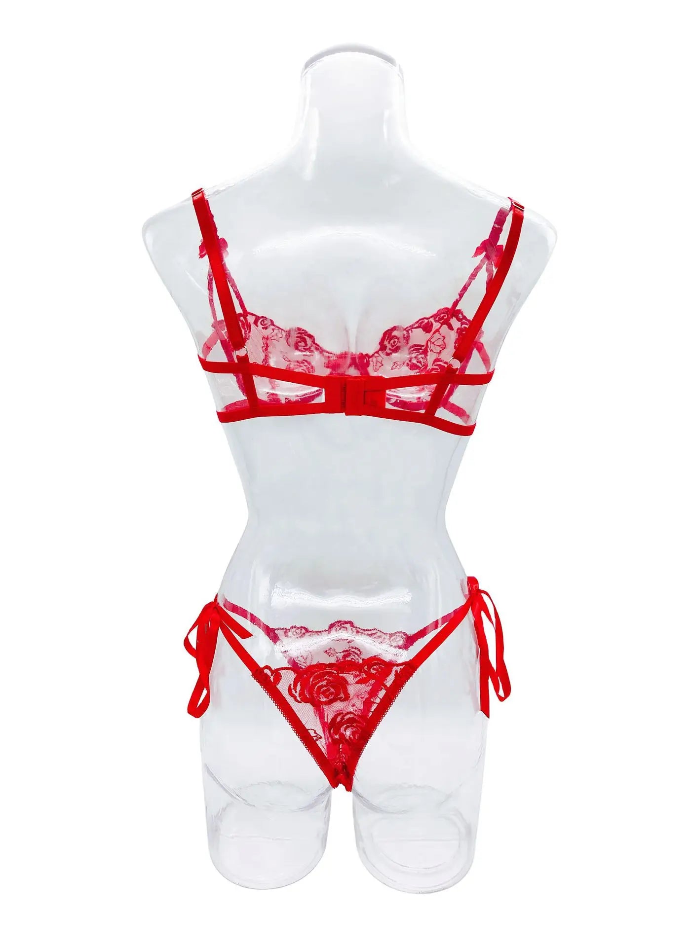 Western Mesh See Through Bra Thong Pure Romantic Erotic Seductive Underwear Clothings Lingerie Set Costume