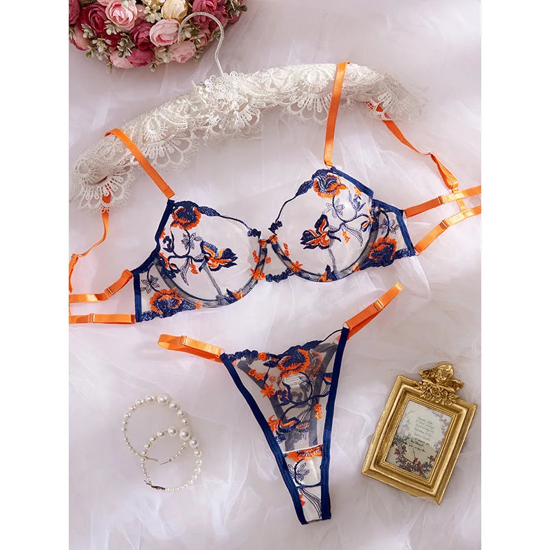 Western Embroidery Patchwork Color Block Floral