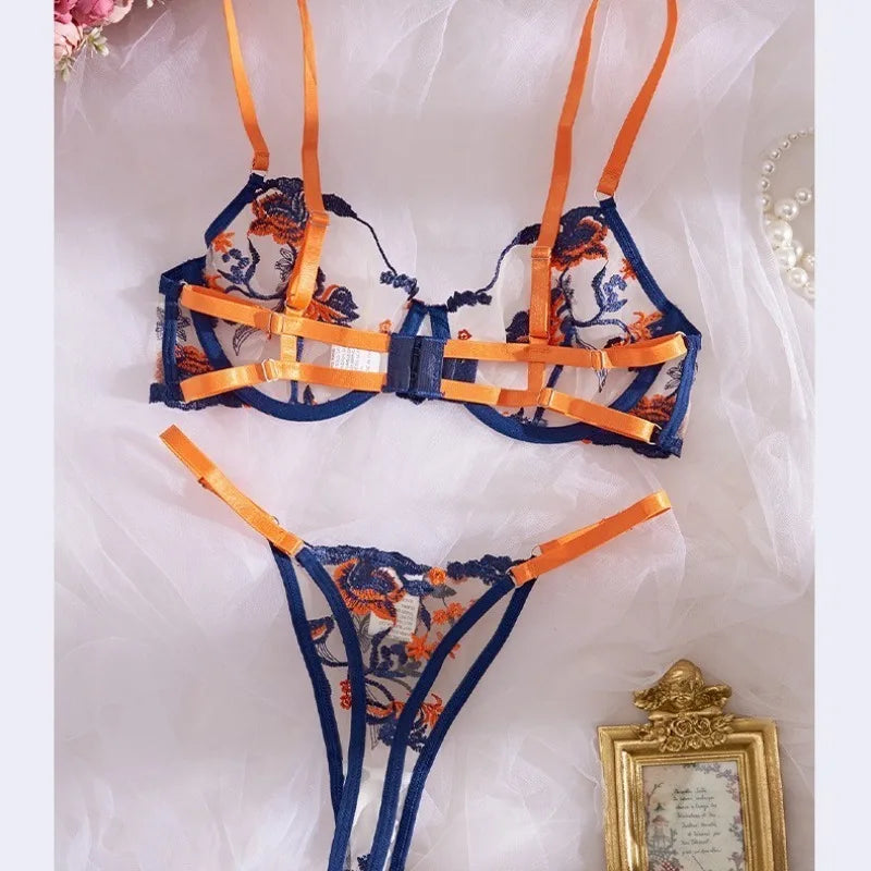 Western Embroidery Patchwork Color Block Floral