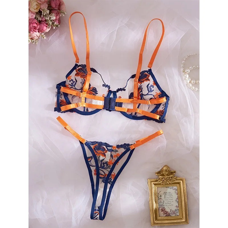 Western Embroidery Patchwork Color Block Floral