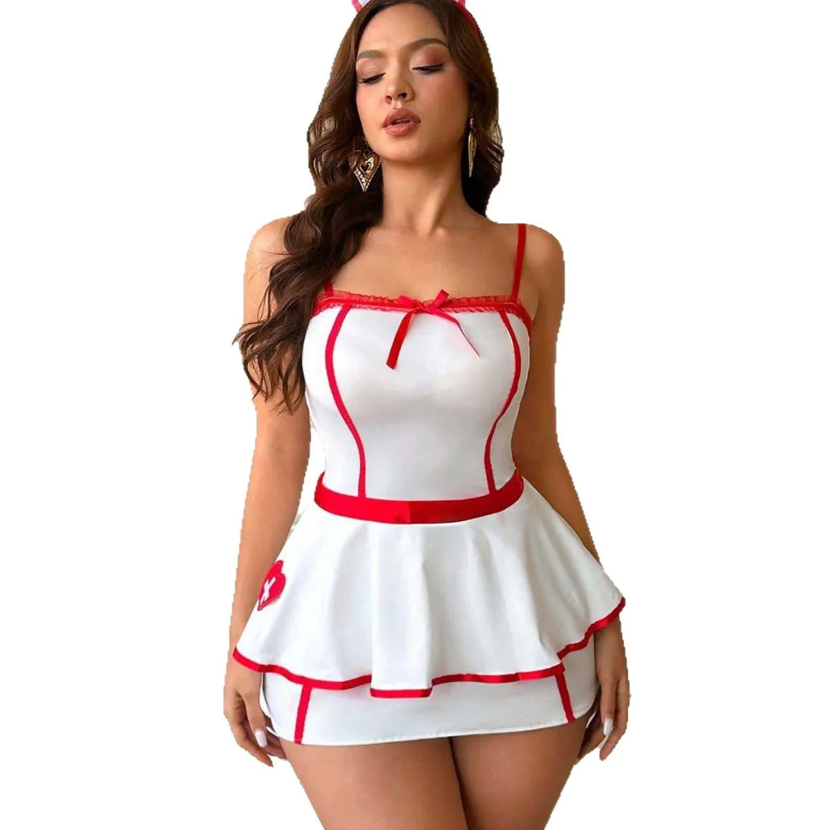 Western Halloween Cosplay Garment Underwear Nurse Uniform Lingerie Set