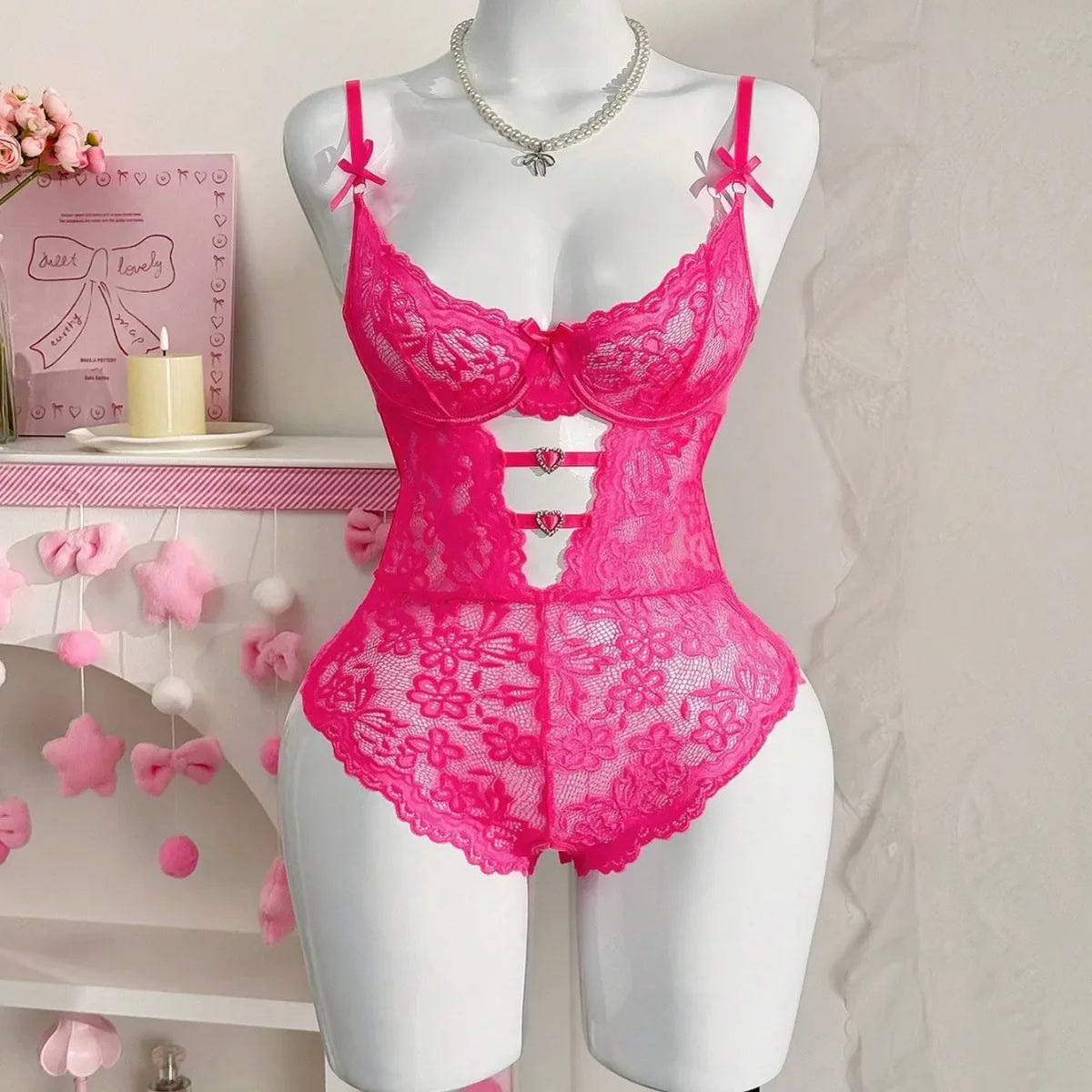 Western Lace Hollow Out Bodycon Tight